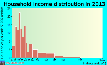 Ralls household income distribution