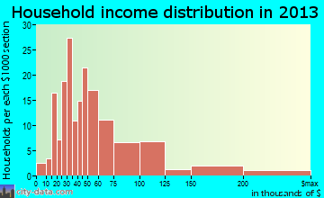 Stallion Springs household income distribution