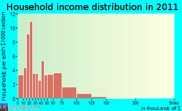 Perry household income distribution