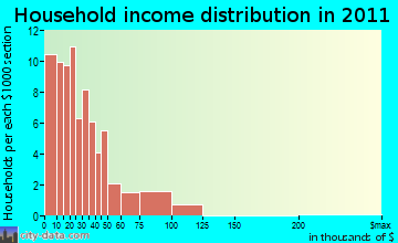 Hargill household income distribution