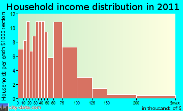 Personville household income distribution