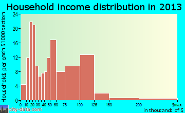 Richwood household income distribution