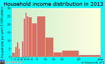 Selma household income distribution