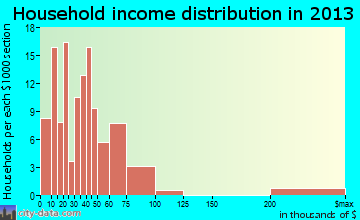Somerville household income distribution