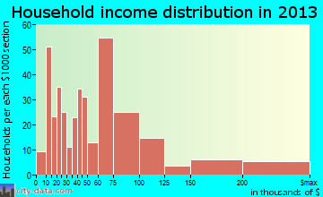 Windcrest household income distribution