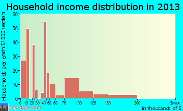 Winnie household income distribution
