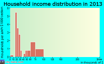 Junction household income distribution