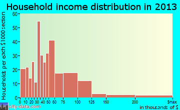 Ivins household income distribution
