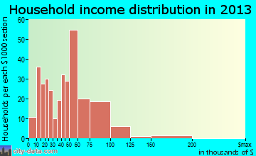 Nephi household income distribution
