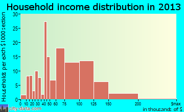 Perry household income distribution