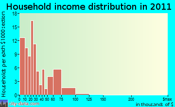Johnson household income distribution