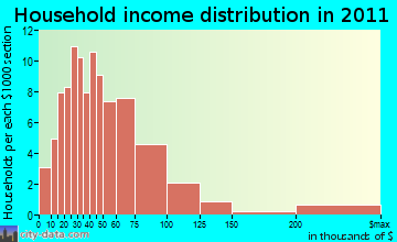 Salisbury household income distribution