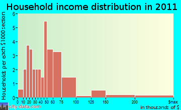 Pittsfield household income distribution