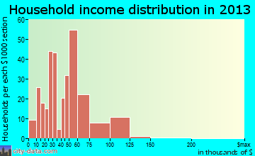 Williams household income distribution