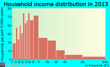 Bon Air household income distribution