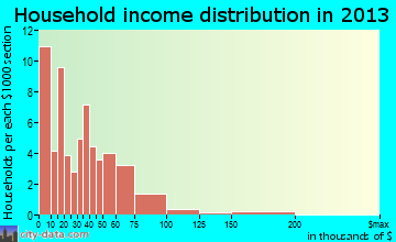 Rich Creek household income distribution