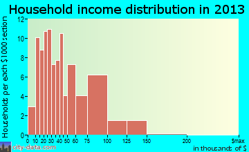 Rural Retreat household income distribution