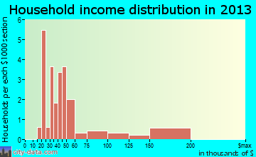 Thorp household income distribution