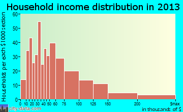 Waller household income distribution