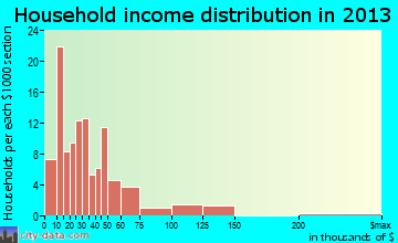 Brewster household income distribution