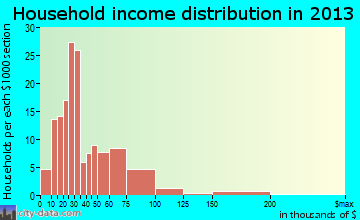 Castle Rock household income distribution