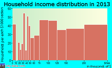 Cottage Lake household income distribution