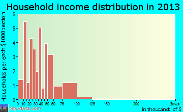 Endicott household income distribution