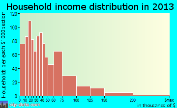 White Center household income distribution