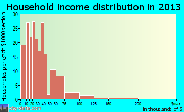 Raymond household income distribution