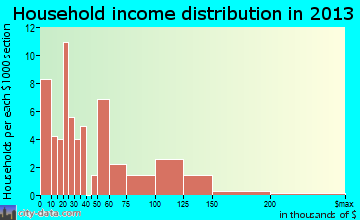 Piney View household income distribution