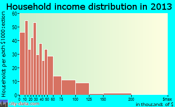 Ravenswood household income distribution
