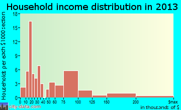 Shepherdstown household income distribution