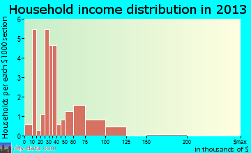 Bayard household income distribution