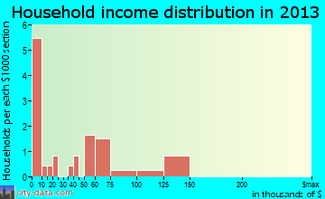 Brandonville household income distribution