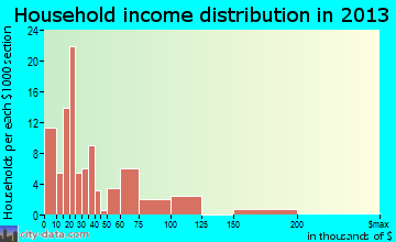Chapmanville household income distribution