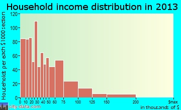 Big Bear City household income distribution