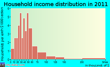 White River household income distribution