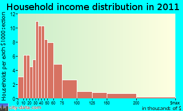 Wood River household income distribution