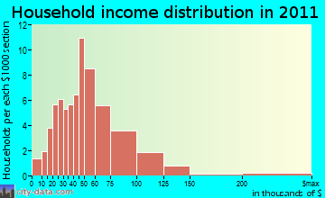 Rantoul household income distribution