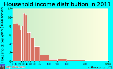 Buena Vista household income distribution