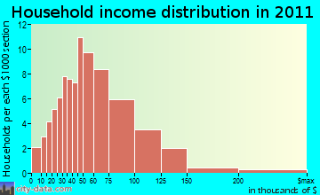 Rubicon household income distribution