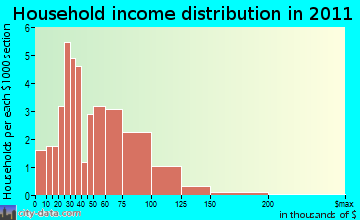 Rock Falls household income distribution