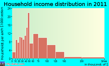 Raymond household income distribution