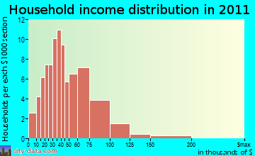 Buena Vista household income distribution