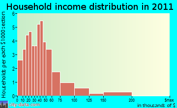 Plum Lake household income distribution