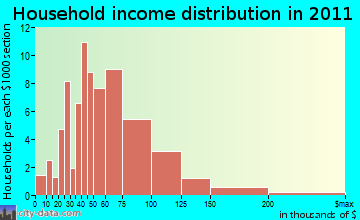 Big Bend household income distribution