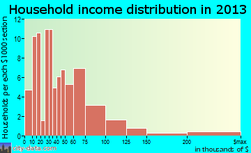 Biron household income distribution