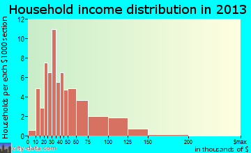 Buffalo City household income distribution