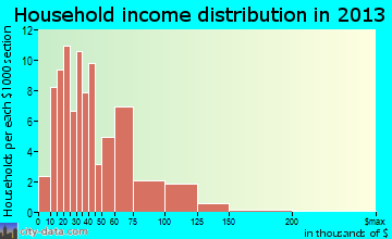 Eleva household income distribution