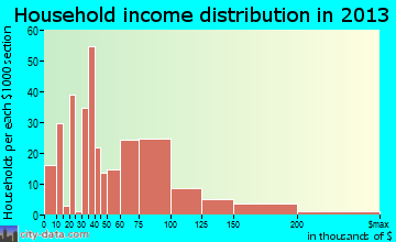 Slinger household income distribution